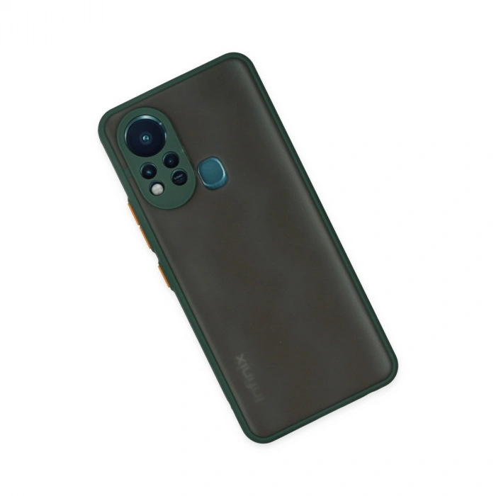 İnfinix Hot 11s Kılıf Montreal Silikon Kapak - Yeşil