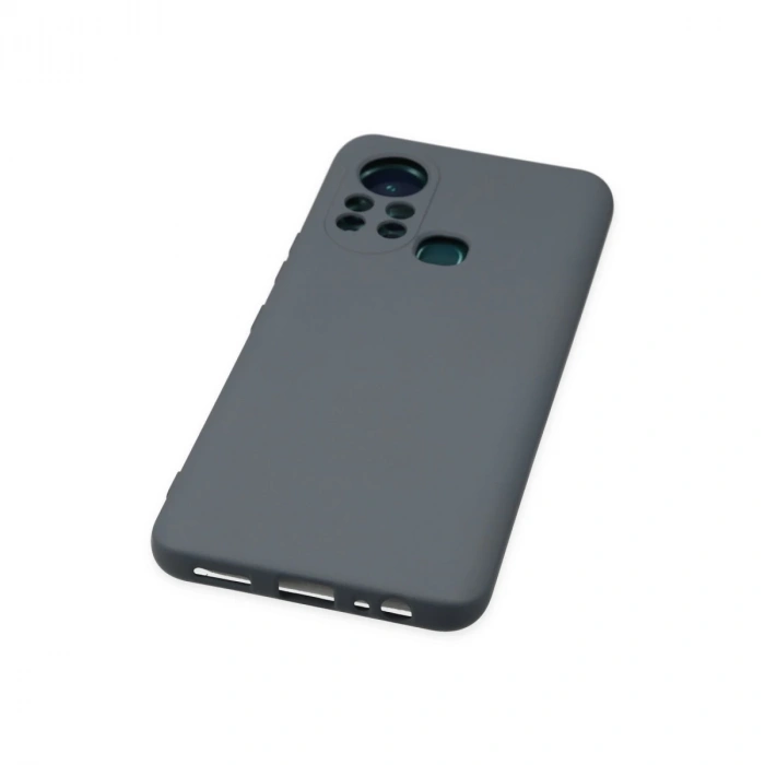 İnfinix Hot 11s Kılıf Nano İçi Kadife Silikon - Gri