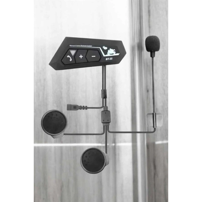 İnterkom Intercom Kask Kulaklık Bt22 Bluetooth Motosiklet Kulaklık 5.0 Bluetooth