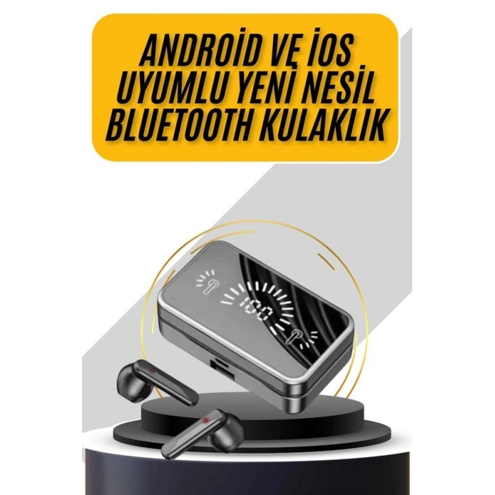 İos Android Uyumlu Bluetooth Kulaklık Kablosuz Kulaklık Yüksek Basslı