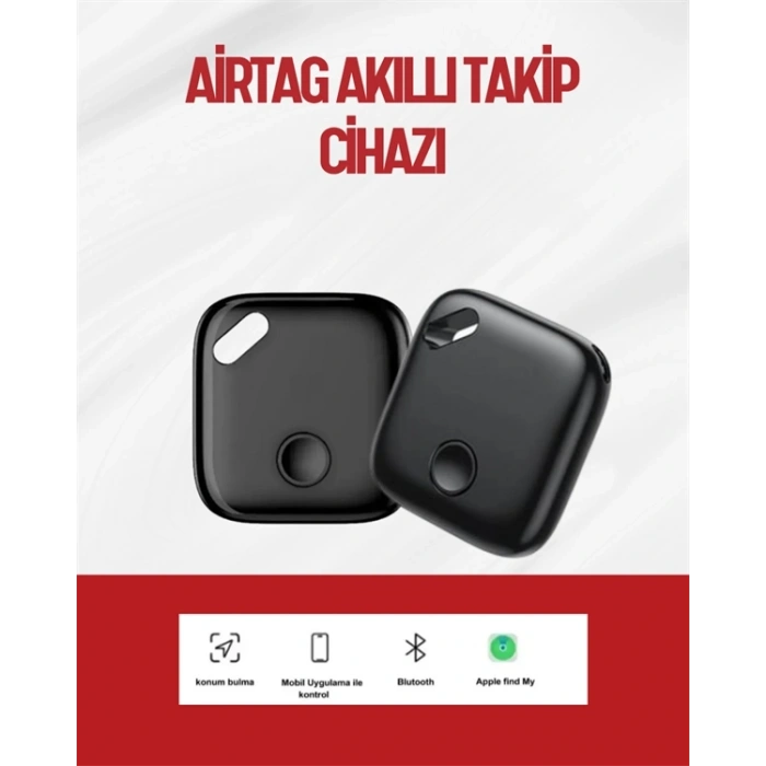 İos Uyumlu Smart Tag | Uzun Pil Ömrü | Bul Uygulaması İle Entegre Akıllı Takip Cihazı
