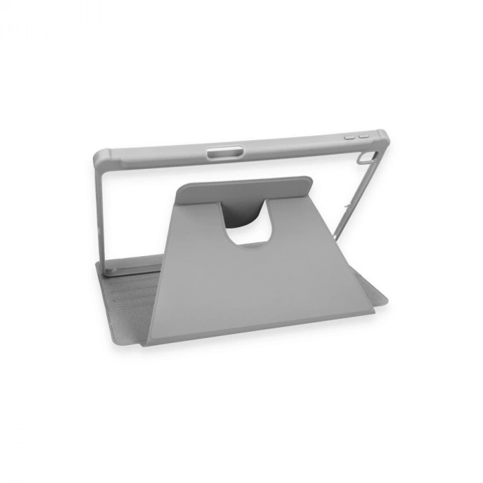 İpad 10.2 (7.nesil) Kılıf Ling 360 Kalemlikli Tablet Kılıf - Gri