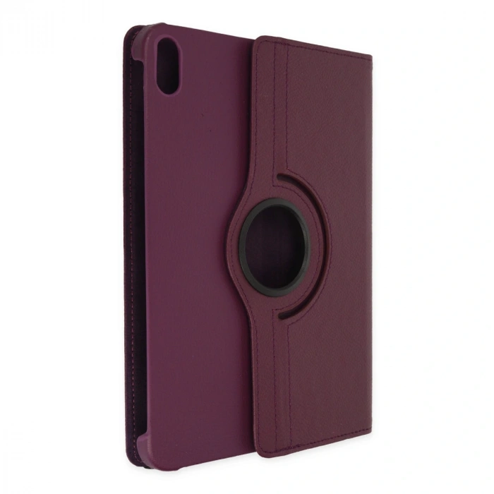 İpad 2022 10.9 (10.nesil) Kılıf 360 Tablet Deri Kılıf - Mürdüm