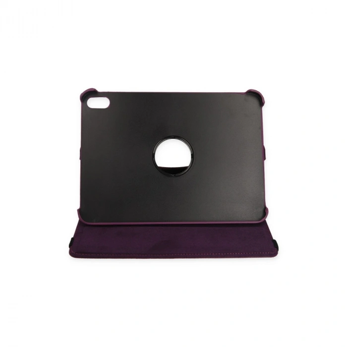 İpad 2022 10.9 (10.nesil) Kılıf 360 Tablet Deri Kılıf - Mürdüm