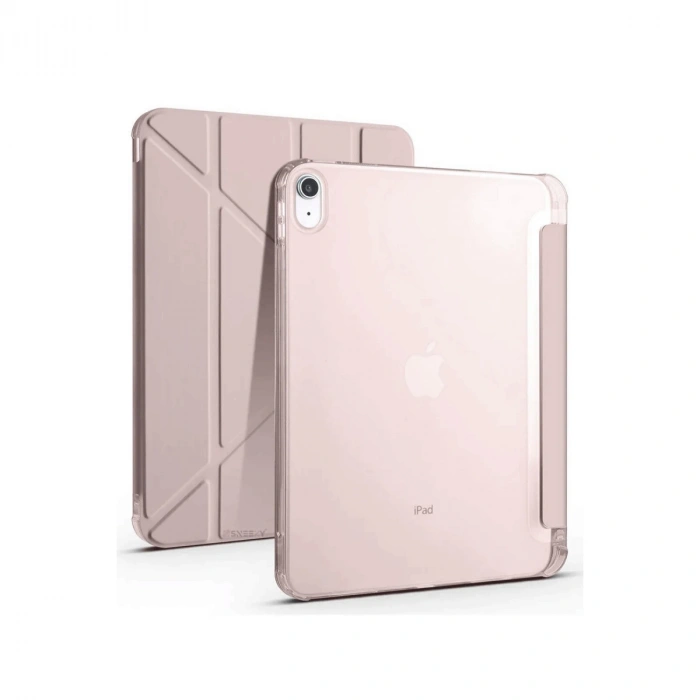 İpad 2022 10.9 (10.nesil) Kılıf Kalemlikli Mars Tablet Kılıfı - Rose Gold
