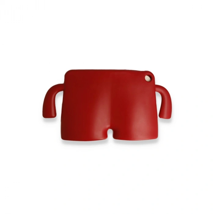 İpad 2022 10.9 (10.nesil) Kılıf Karakter Tablet Silikon - Kırmızı