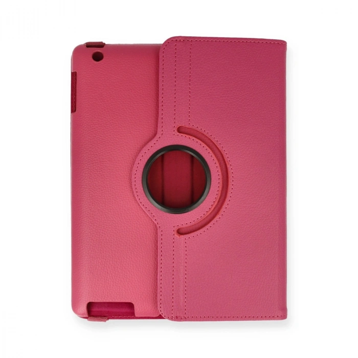 İpad 4 9.7 Kılıf 360 Tablet Deri Kılıf - Pembe