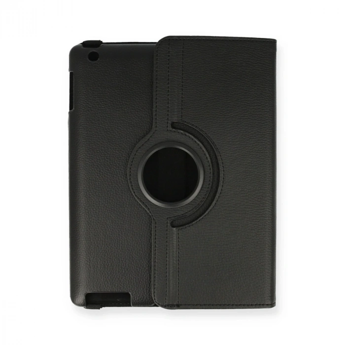 İpad 4 9.7 Kılıf 360 Tablet Deri Kılıf - Siyah