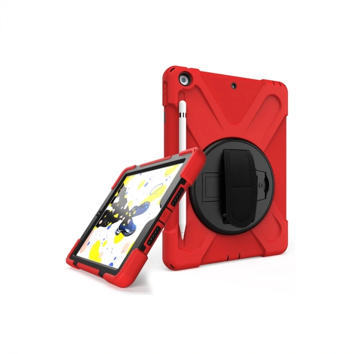 İpad 5 Air 9.7 Kılıf Amazing Tablet Kapak - Kırmızı