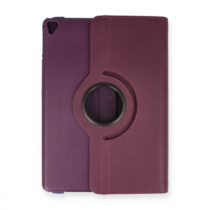 İpad 9.7 (2018) Kılıf 360 Tablet Deri Kılıf - Mürdüm