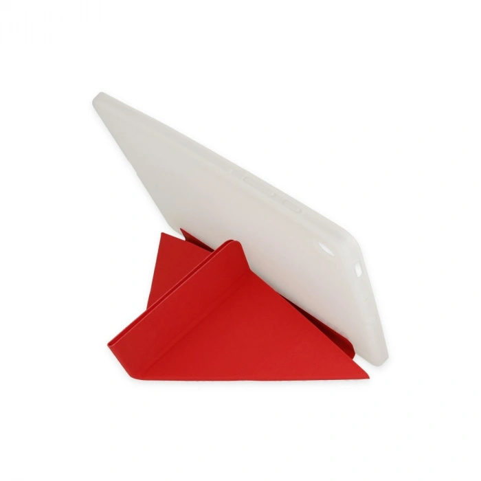 İpad 9.7 (2018) Kılıf Kalemlikli Mars Tablet Kılıfı - Kırmızı