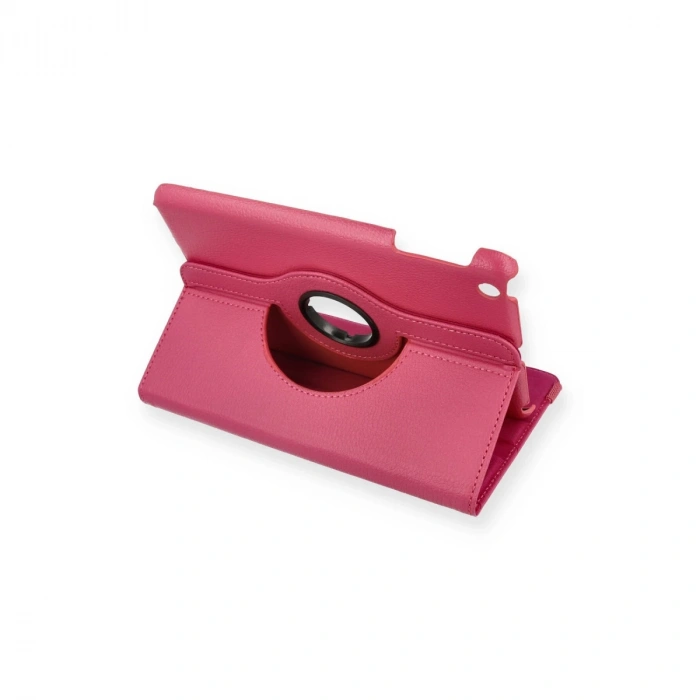İpad Mini 1 Kılıf 360 Tablet Deri Kılıf - Pembe