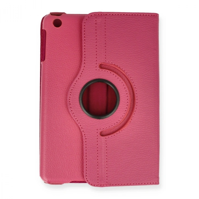 İpad Mini 1 Kılıf 360 Tablet Deri Kılıf - Pembe