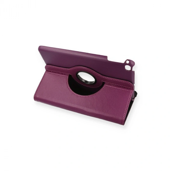 İpad Mini 4 Kılıf 360 Tablet Deri Kılıf - Mürdüm