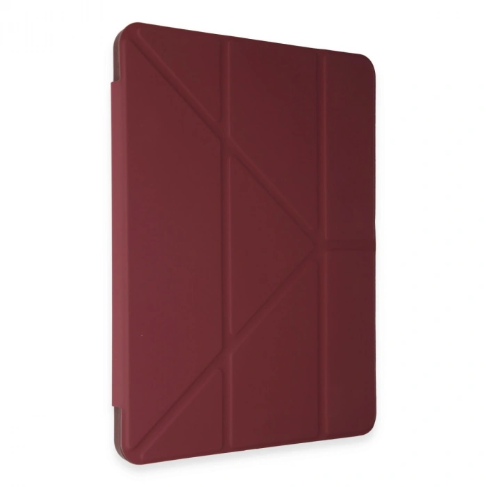 İpad Pro 12.9 (2021) Kılıf Kalemlikli Mars Tablet Kılıfı - Mürdüm