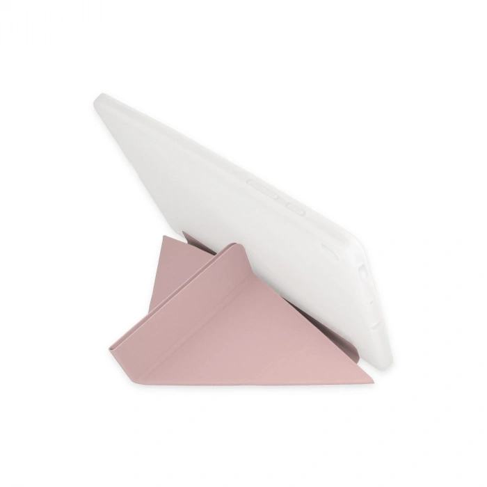 İpad Pro 12.9 (2021) Kılıf Kalemlikli Mars Tablet Kılıfı - Rose Gold