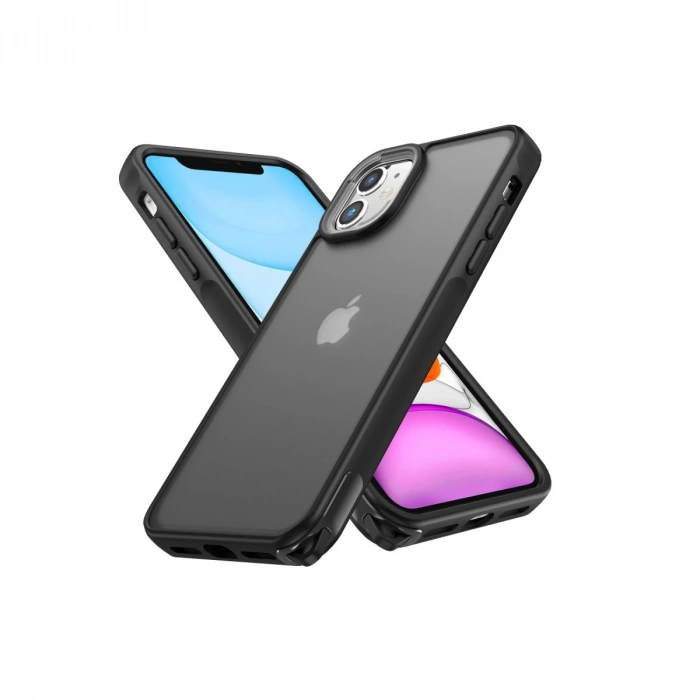 İphone 11 Kılıf Elegant Kapak - Siyah