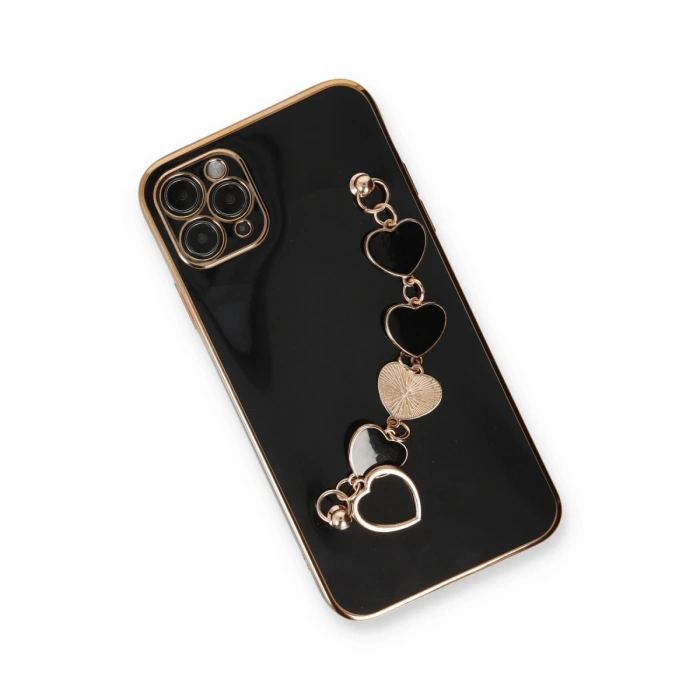 İphone 11 Pro Max Kılıf Esila Silikon - Siyah