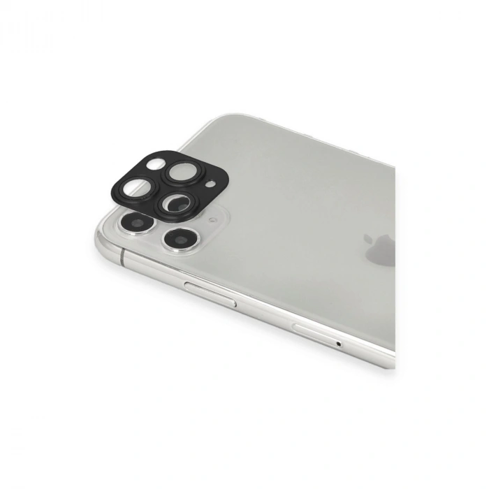 İphone 11 Pro Max Pers Alüminyum Kamera Lens - Siyah