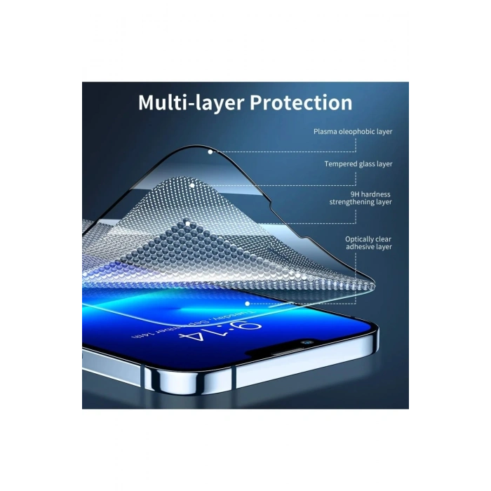 Iphone 11 Pro Max Uyumlu 9D Tam Kaplayan Parmak Izi Bırakmayan Ekran Koruyucu Film (599)