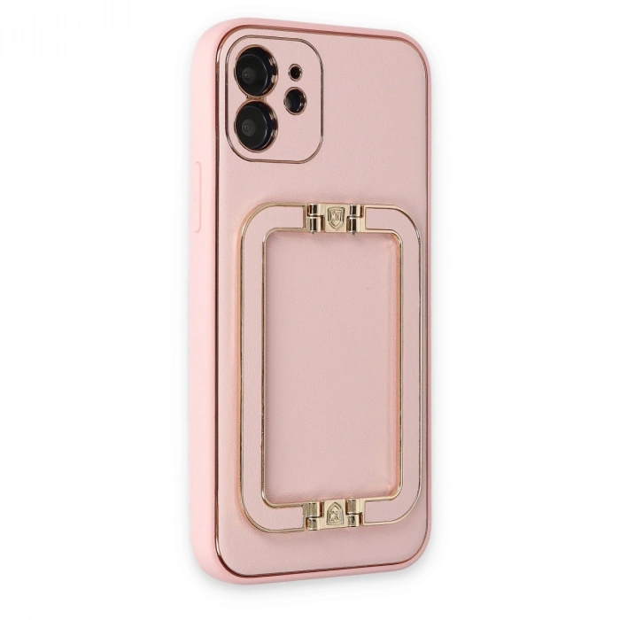 İphone 12 Kılıf Coco Elit Kapak - Pembe