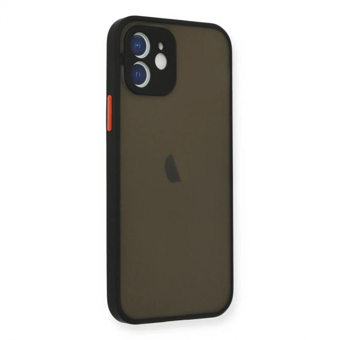 İphone 12 Mini Kılıf Montreal Silikon Kapak - Siyah