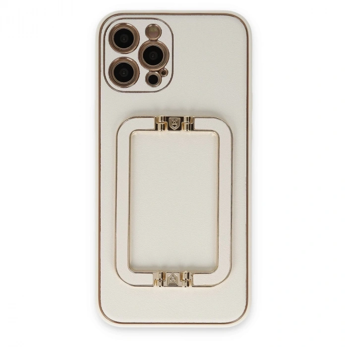 İphone 12 Pro Kılıf Coco Elit Kapak - Beyaz