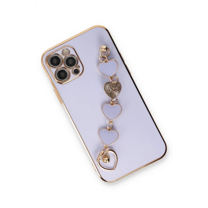 İphone 12 Pro Kılıf Esila Silikon - Lila