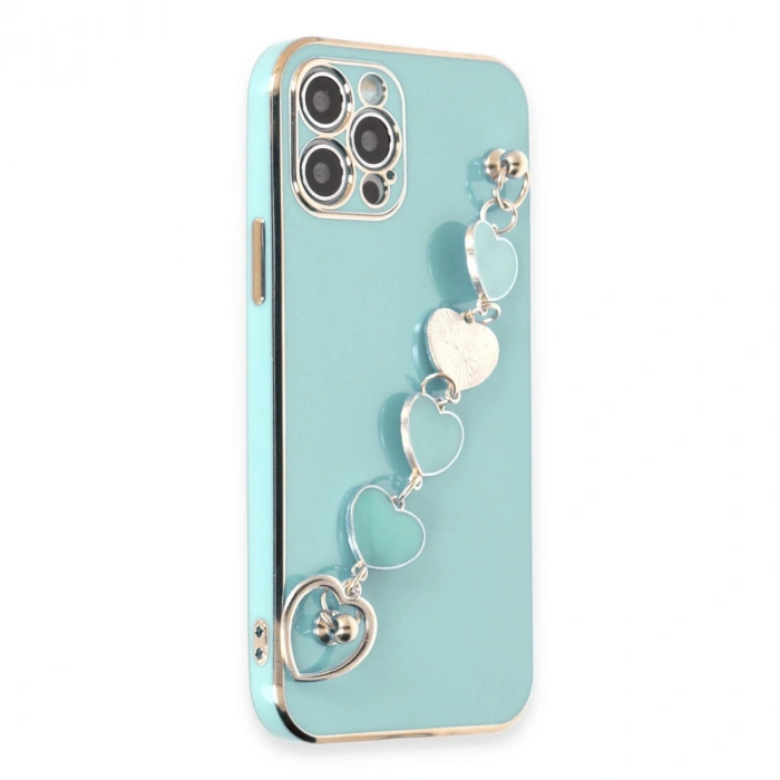 İphone 12 Pro Kılıf Esila Silikon - Su Yeşili