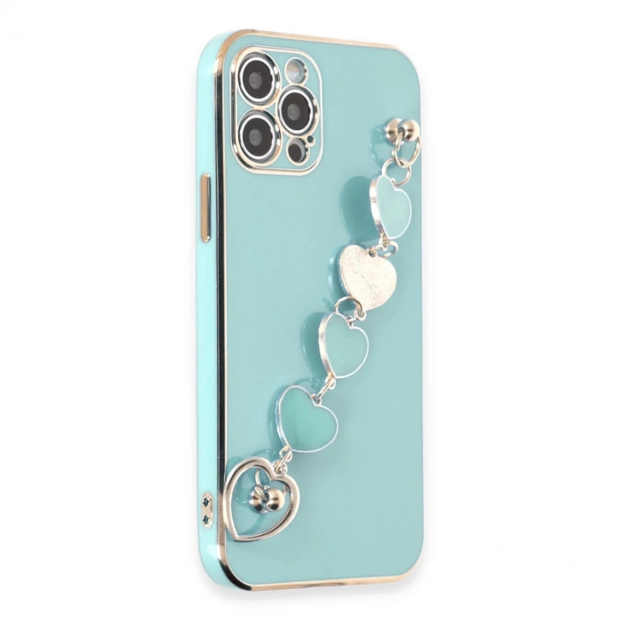 İphone 12 Pro Kılıf Esila Silikon - Su Yeşili