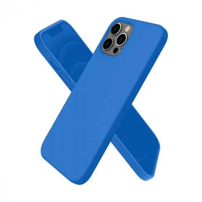 İphone 12 Pro Kılıf First Silikon - Mavi