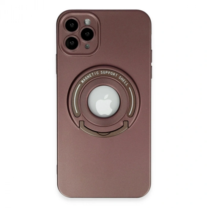 İphone 12 Pro Kılıf Lukka Magneticsafe Kapak - Kahverengi