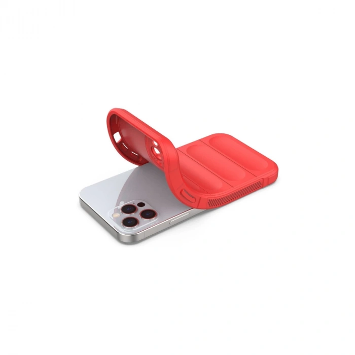 İphone 12 Pro Kılıf Optimum Silikon - Kırmızı