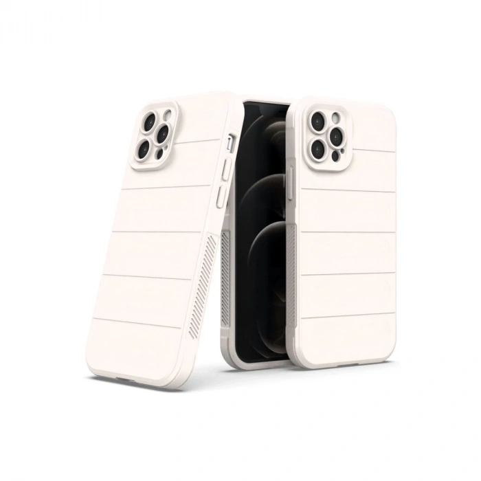 İphone 12 Pro Kılıf Optimum Silikon - Krem