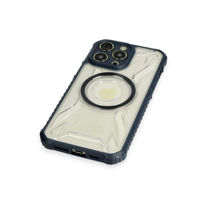 İphone 12 Pro Kılıf Prag Magneticsafe Kapak - Lacivert