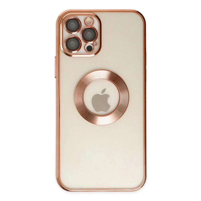 İphone 12 Pro Kılıf Slot Silikon - Rose Gold