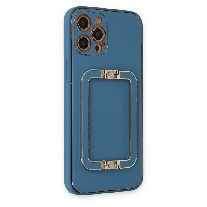 İphone 12 Pro Max Kılıf Coco Elit Kapak - Mavi
