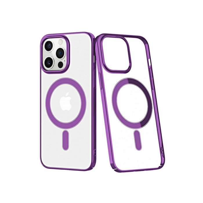 İphone 12 Pro Max Kılıf Element Magneticsafe Sert Kapak - Derin Mor