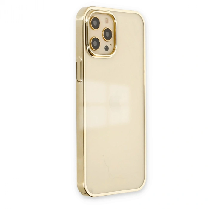İphone 12 Pro Max Kılıf Element Silikon - Gold