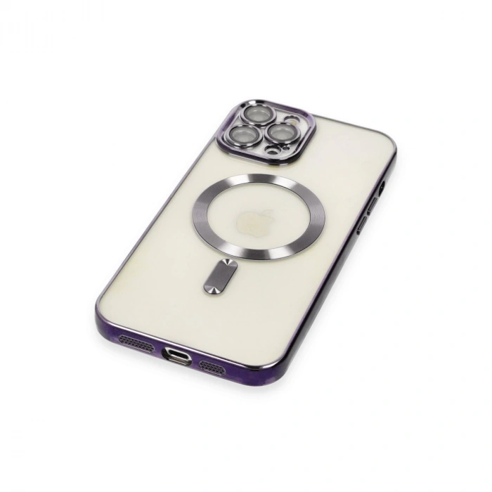 İphone 12 Pro Max Kılıf Kross Magneticsafe Kapak - Mor