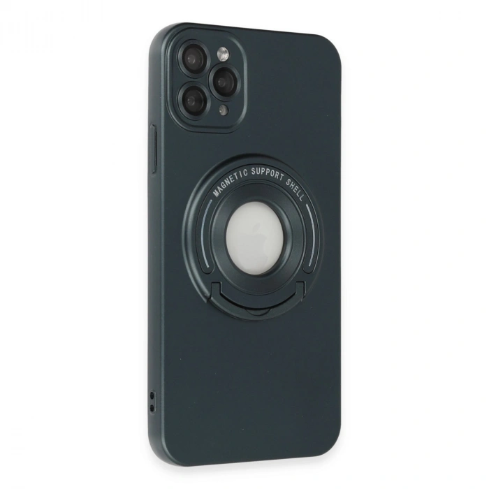 İphone 12 Pro Max Kılıf Lukka Magneticsafe Kapak - Koyu Yeşil