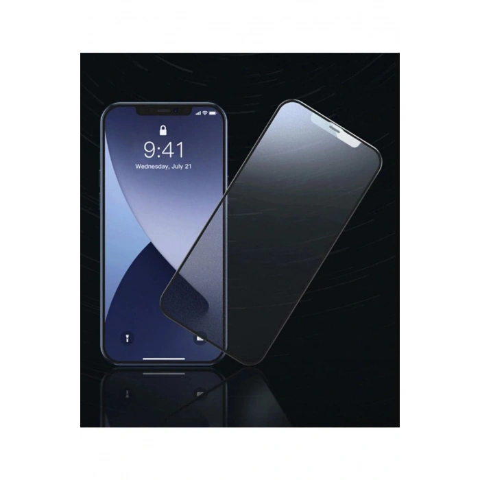 Iphone 12 Pro Max Uyumlu 9D Tam Kaplayan Parmak Izi Bırakmayan Ekran Koruyucu Film (599)