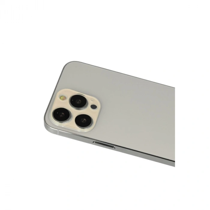 İphone 12 Pro Rainbow Kamera Lens Koruma Cam - Gold