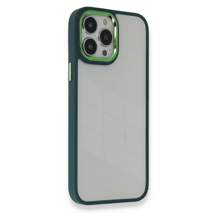 İphone 13 Pro Kılıf Dora Kapak - Haki Yeşil