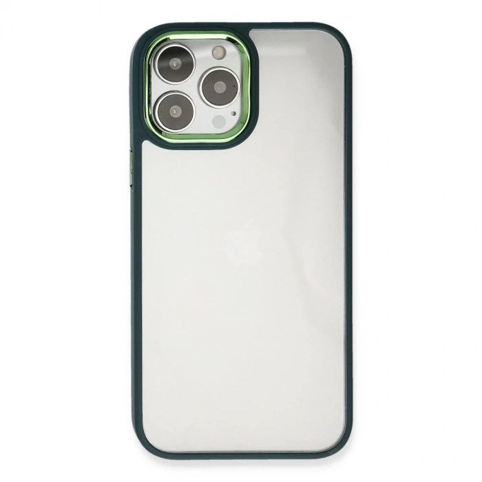 İphone 13 Pro Kılıf Dora Kapak - Haki Yeşil