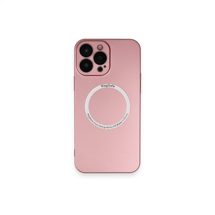 İphone 13 Pro Kılıf Jack Magneticsafe Lens Silikon - Rose Gold