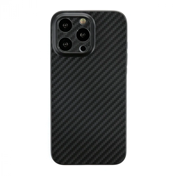 İphone 13 Pro Kılıf Karbon Pp Silikon - Siyah