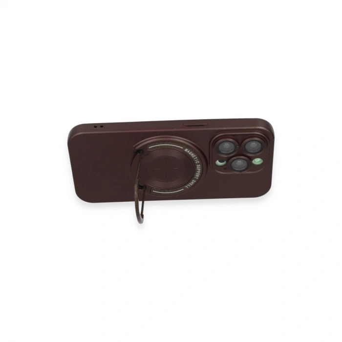 İphone 13 Pro Kılıf Lukka Magneticsafe Kapak - Kahverengi