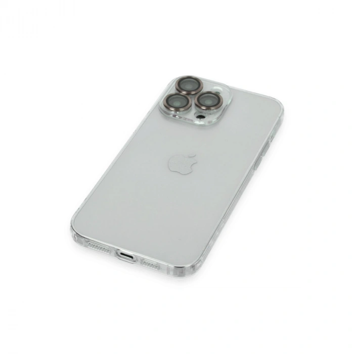 İphone 13 Pro Kılıf Luko Lens Silikon - Gold