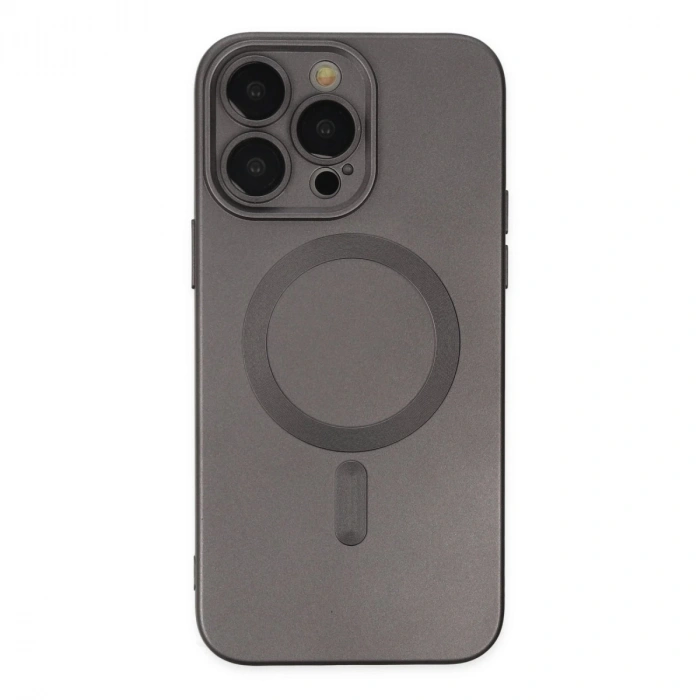 İphone 13 Pro Kılıf Moshi Lens Magneticsafe Silikon - Füme